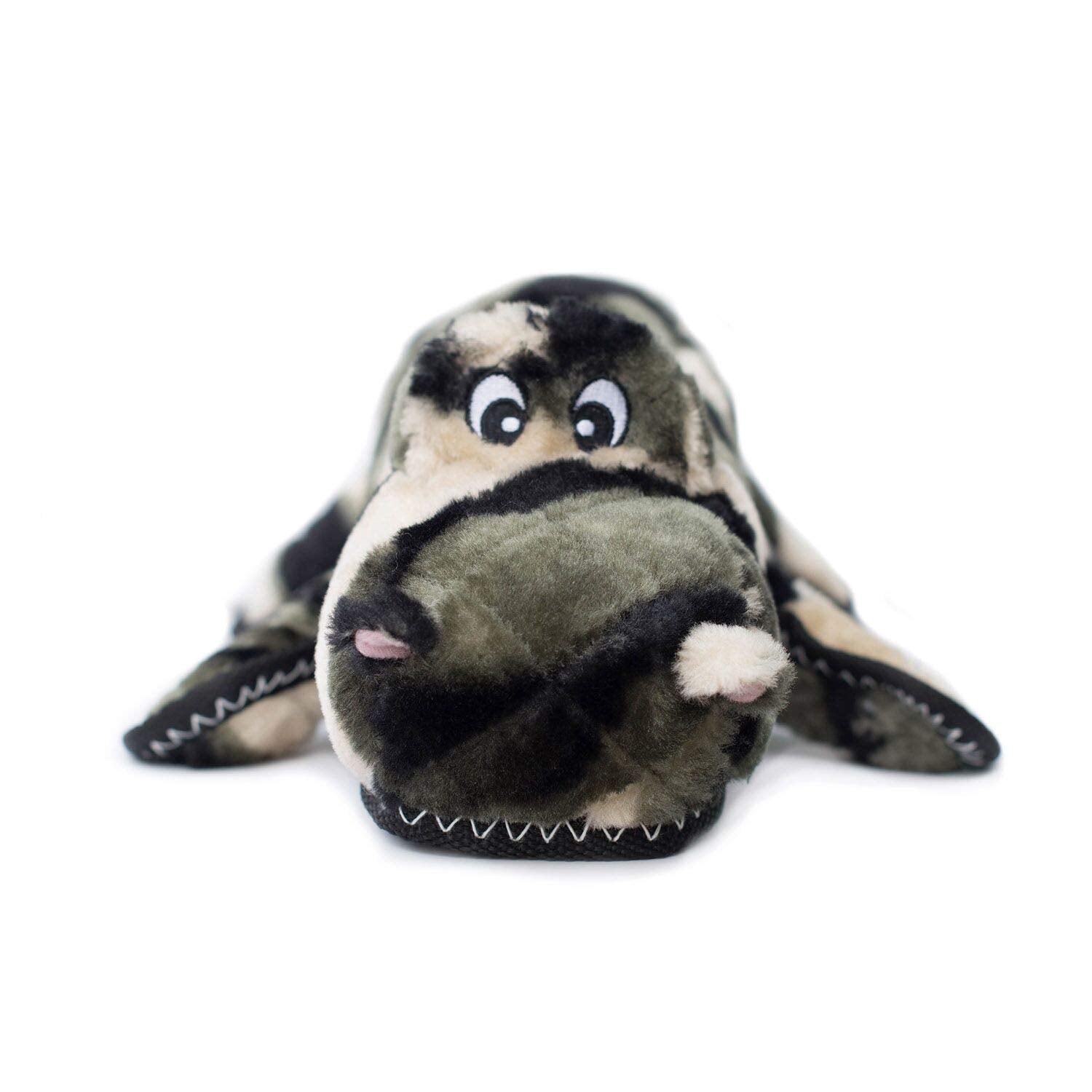 ZippyPaws Camron gator-squeaker-grunter enhances interactive play sessions.