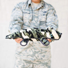 ZippyPaws Camron z-stitch-webbing boosts toy durability during tugging.
