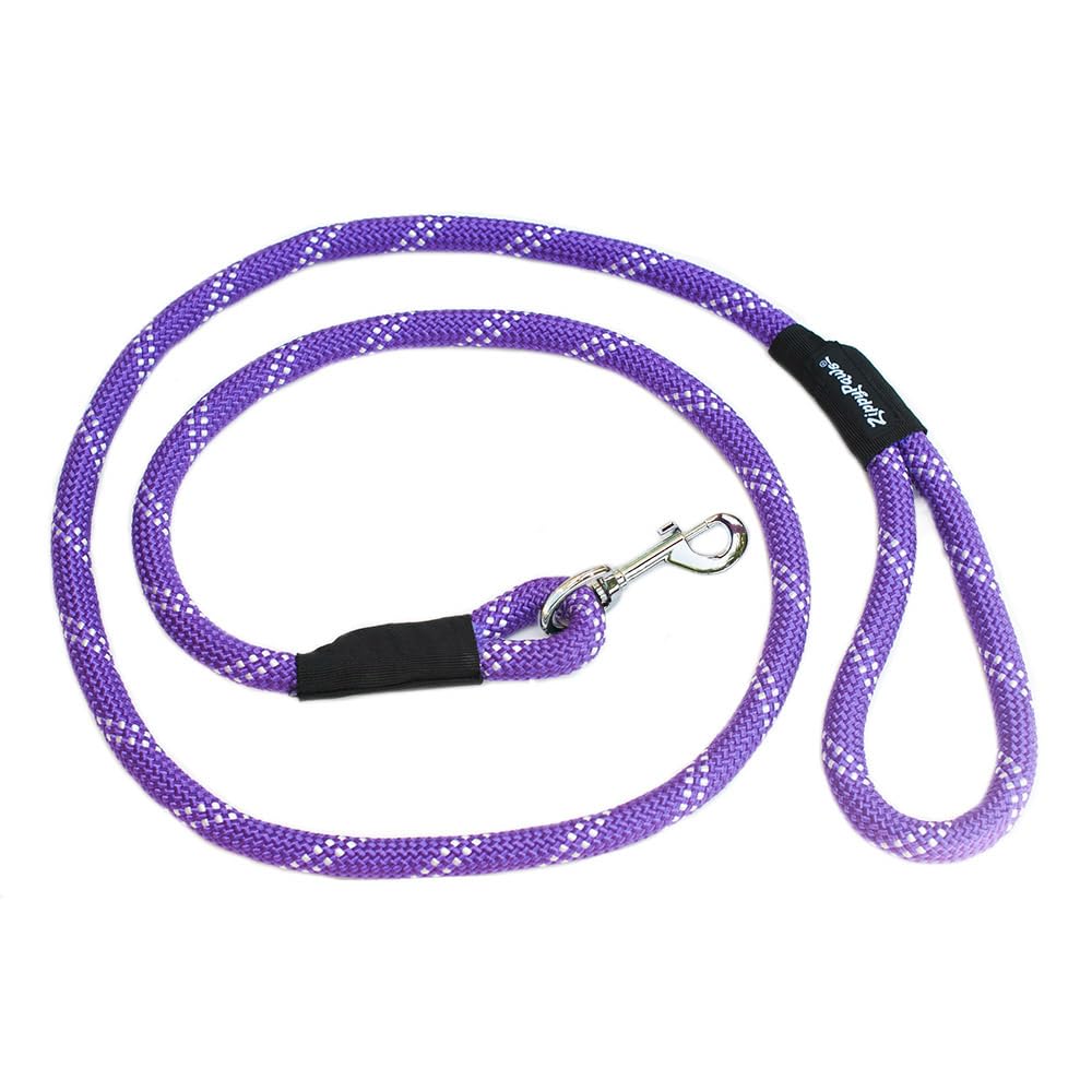 ZippyPaws Climbers correa para perro grande en púrpura, ideal para paseos seguros.