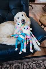 ZippyPaws Crinkle Monkey soft fabric texture encourages gentle cuddling and fetch.