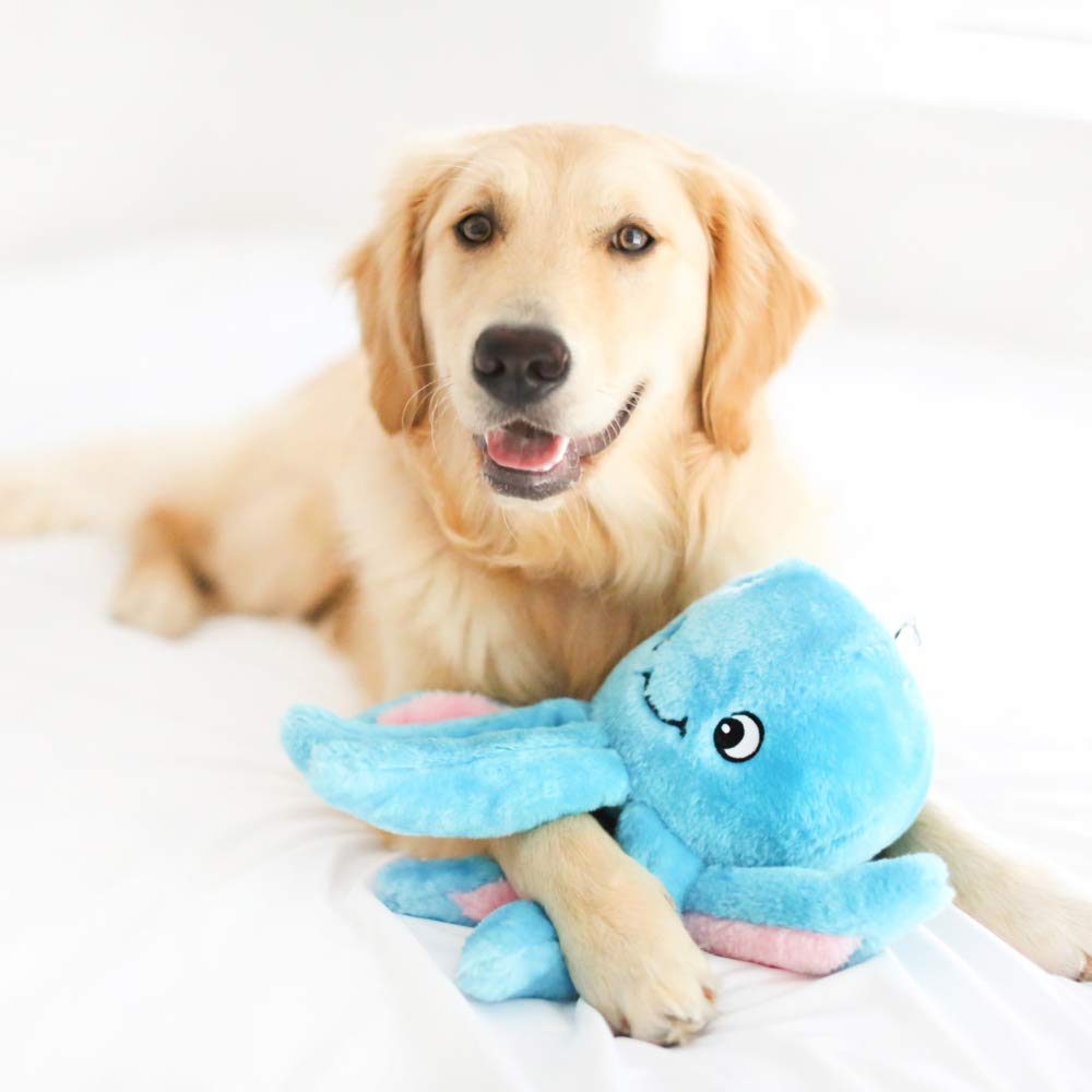 ZippyPaws Oscar the Octopus grunter detail showing loud sound for play