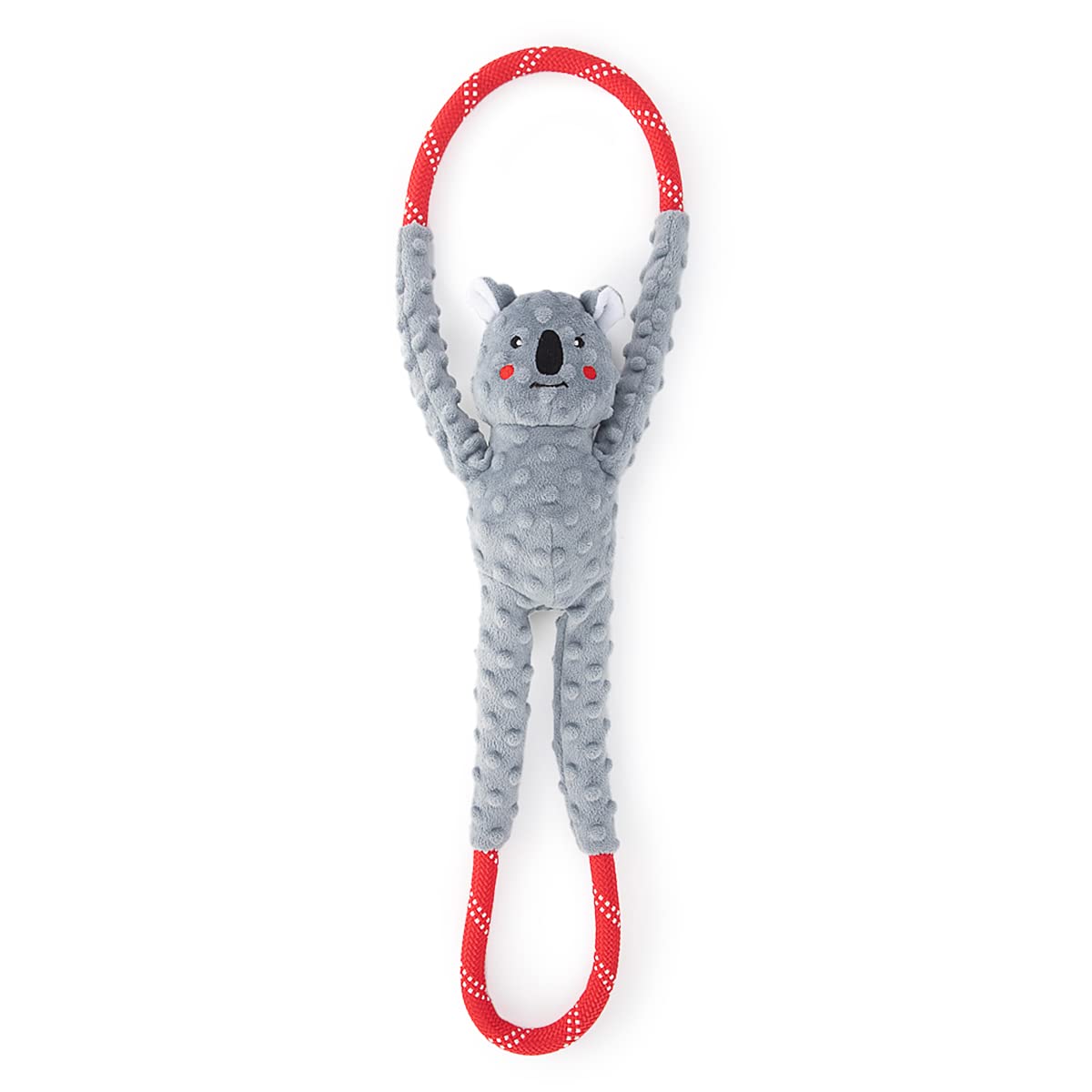 ZippyPaws RopeTugz Koala hero image showing durable rope for long-lasting tug play.