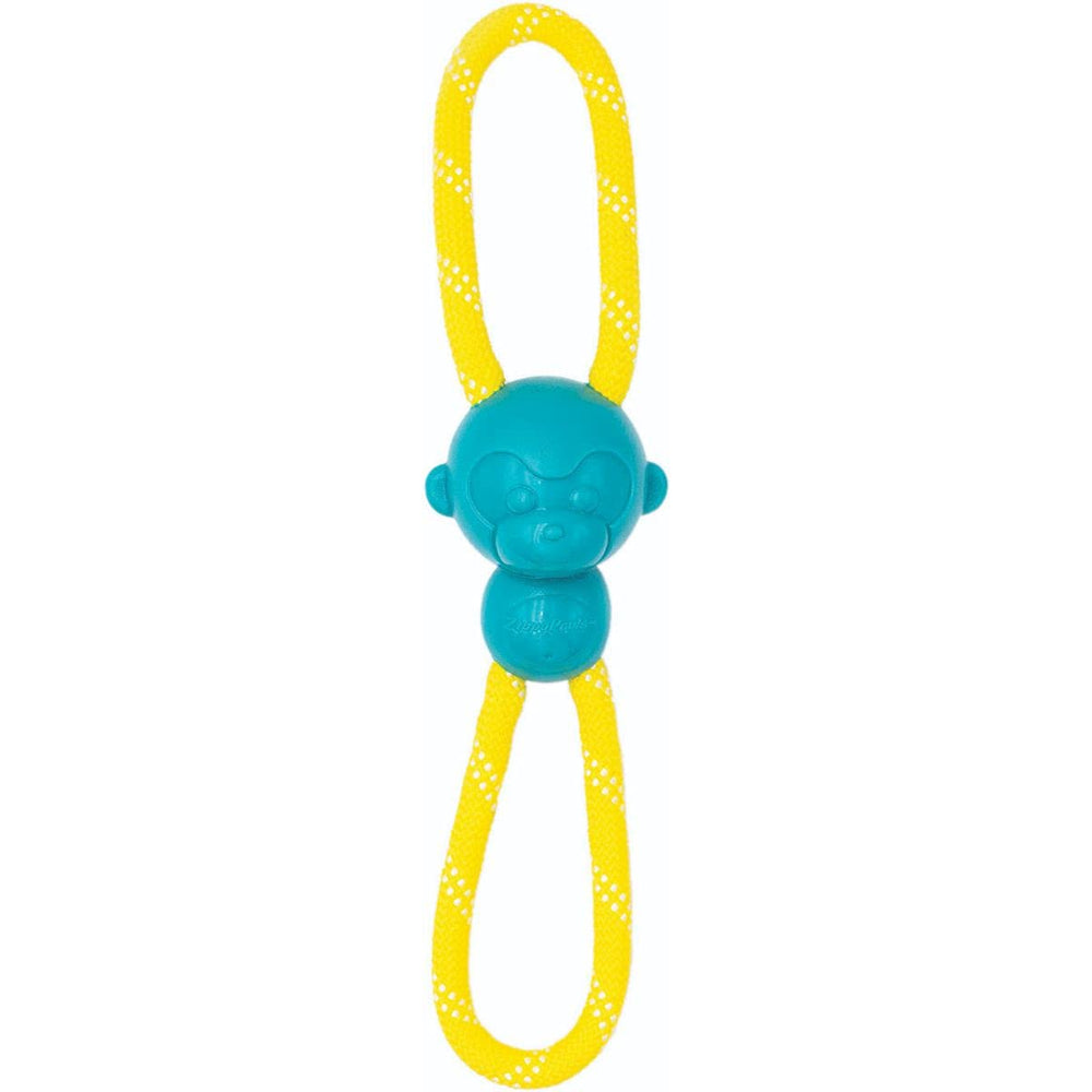 ZippyPaws RopeTugz Teal durable rope material emphasizes long-lasting chewing fun.