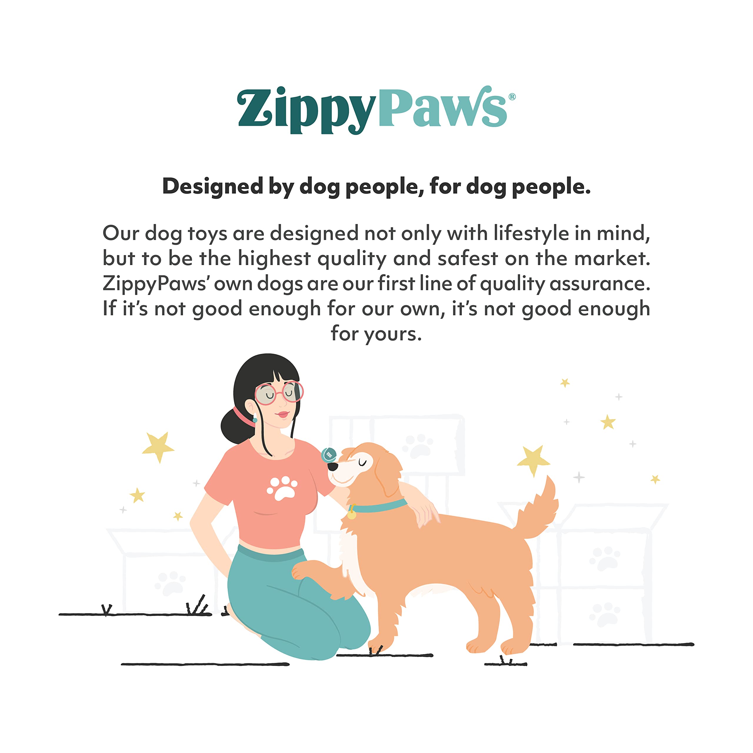 ZippyPaws RopeTugz Sloth is suitable for small, medium, and large dogs during interactive games.