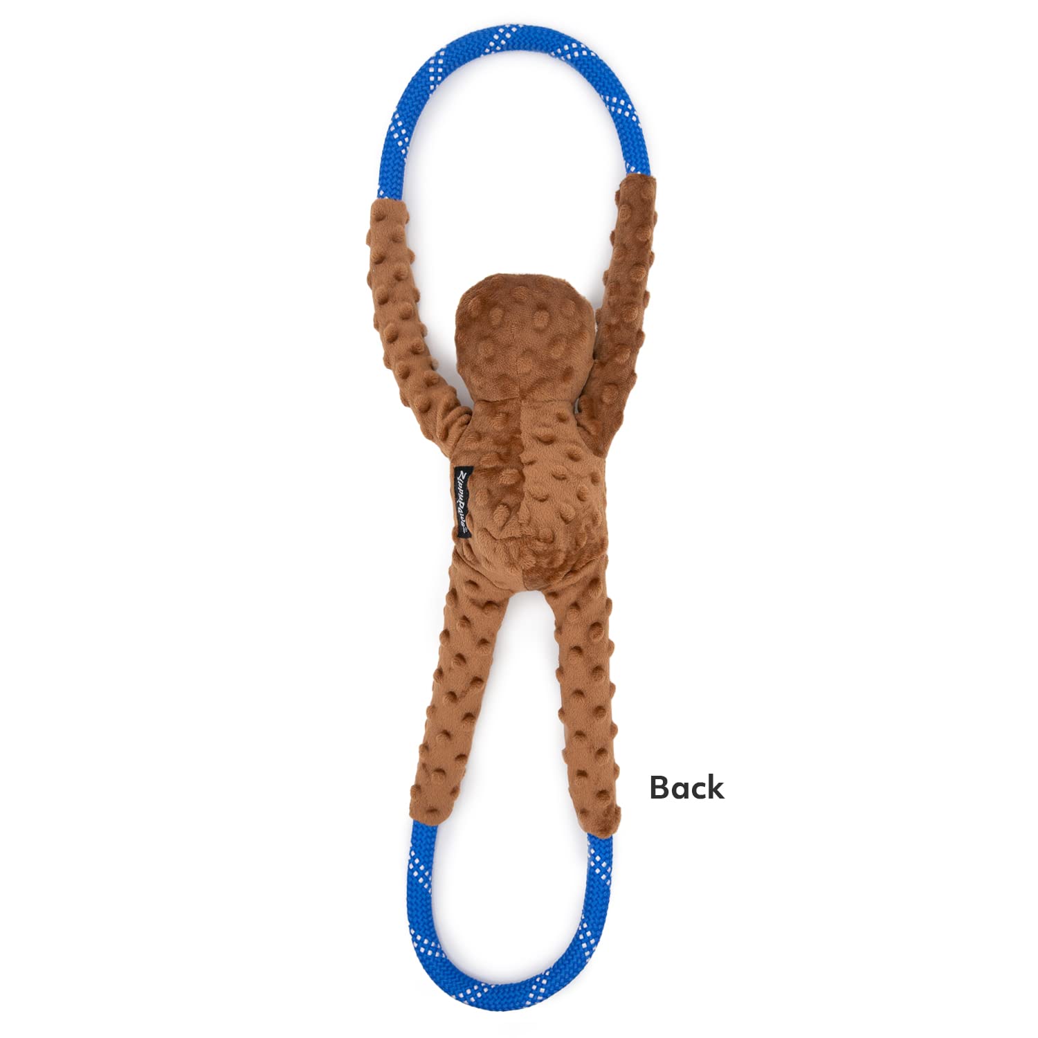ZippyPaws RopeTugz Sloth rope-construction emphasizes heavy-duty materials for strong chewers.