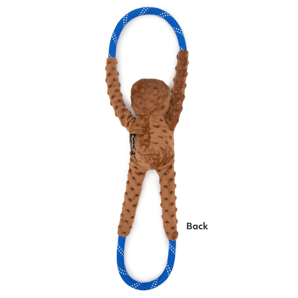 ZippyPaws RopeTugz Sloth rope-construction emphasizes heavy-duty materials for strong chewers.