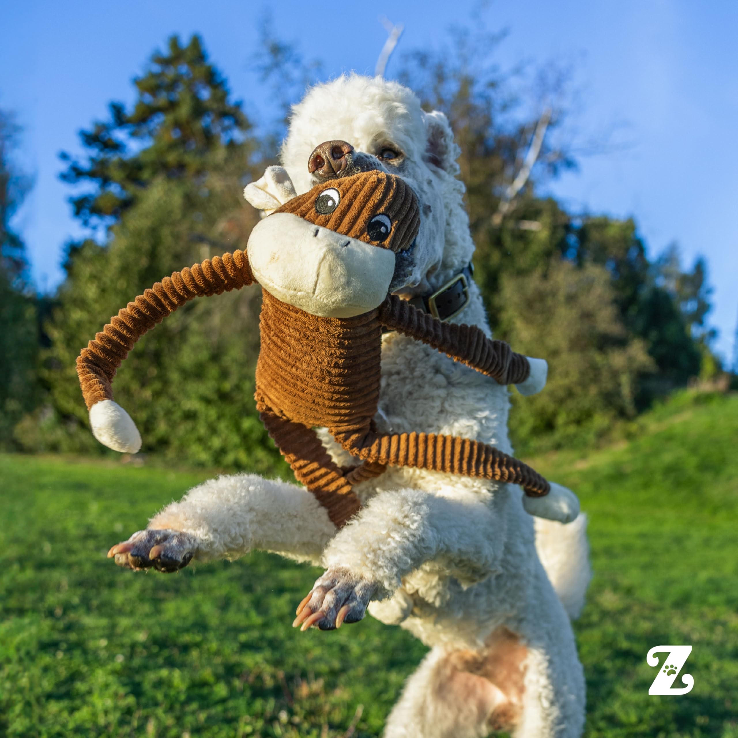 ZippyPaws Spencer mono textura ribada para experiencia táctil mejorada