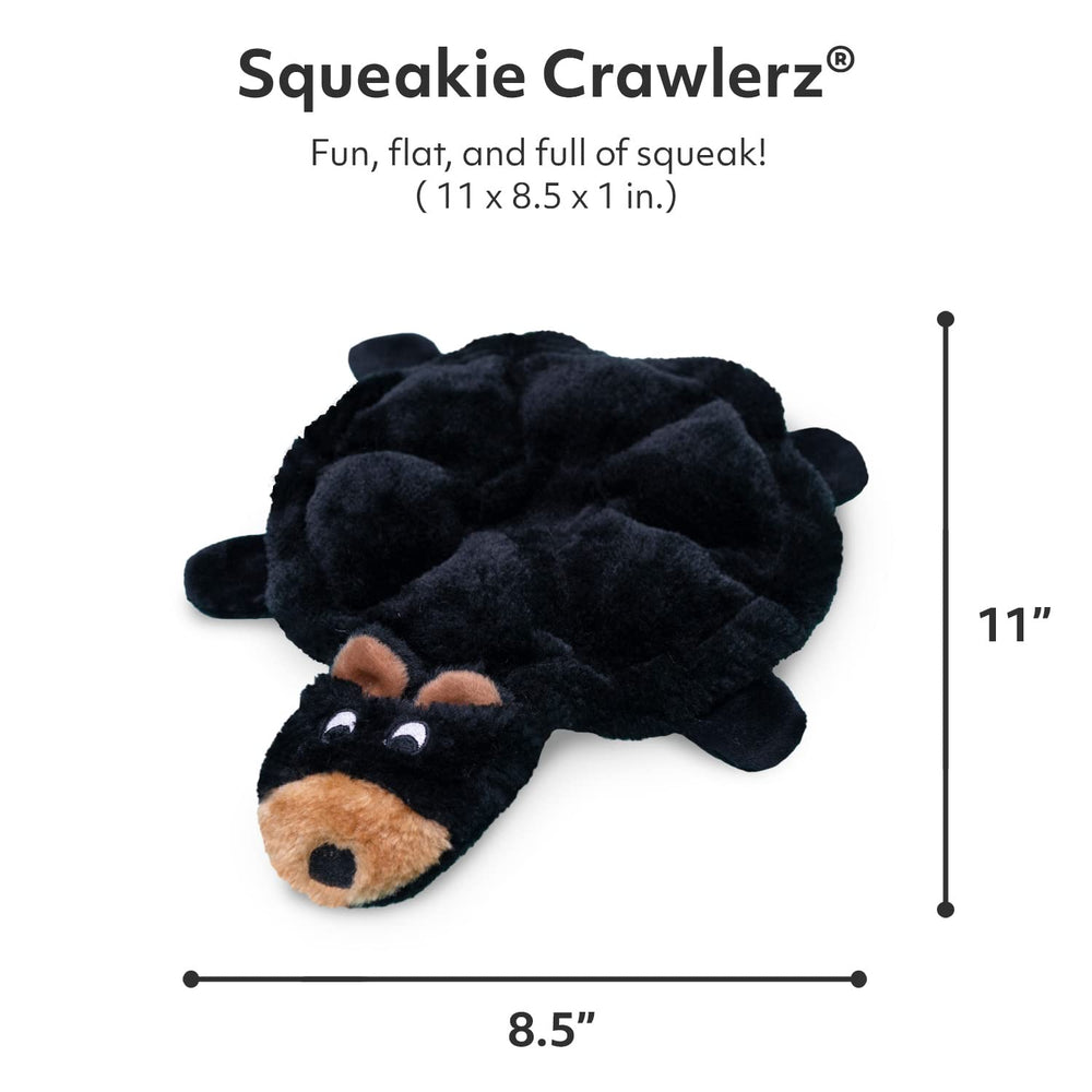 ZippyPaws Squeakie Crawler con siete chirriadores para estimular el juego y la curiosidad