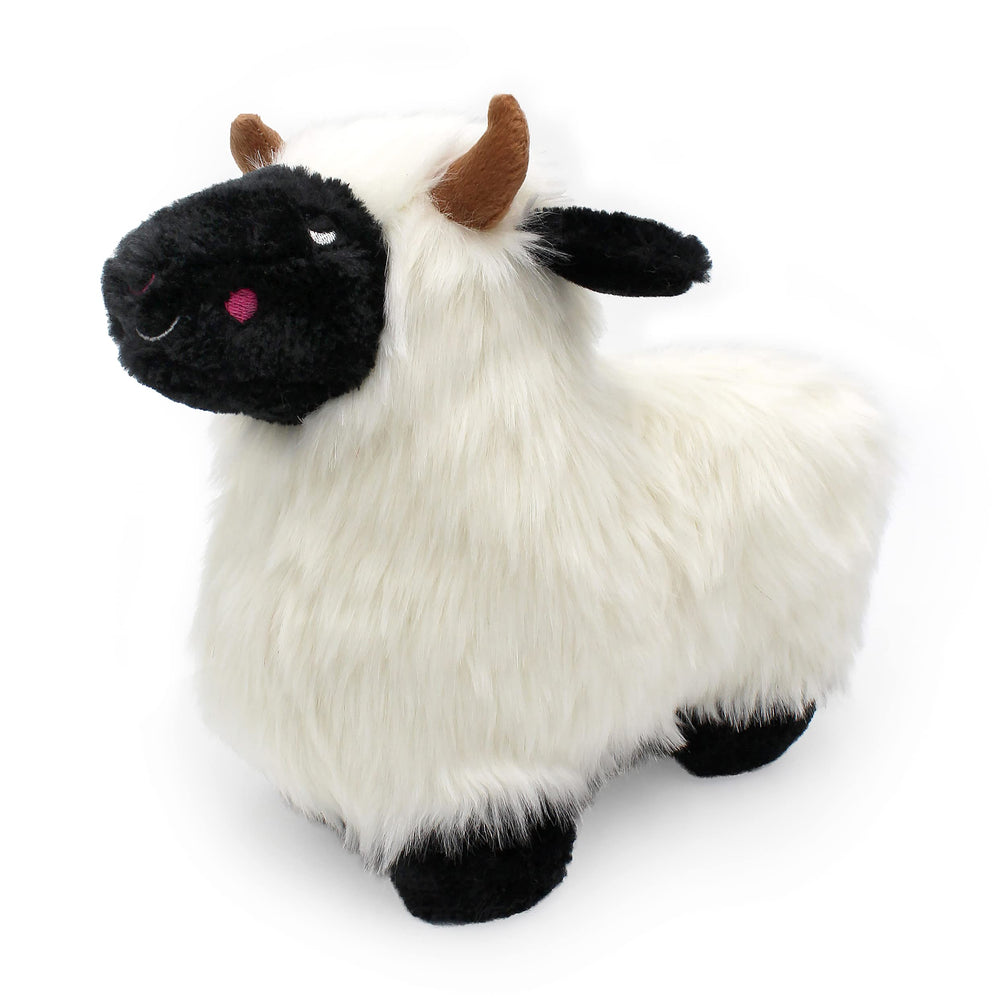 ZippyPaws Wooliez Lettie Lamb front view for cozy daily playtime.