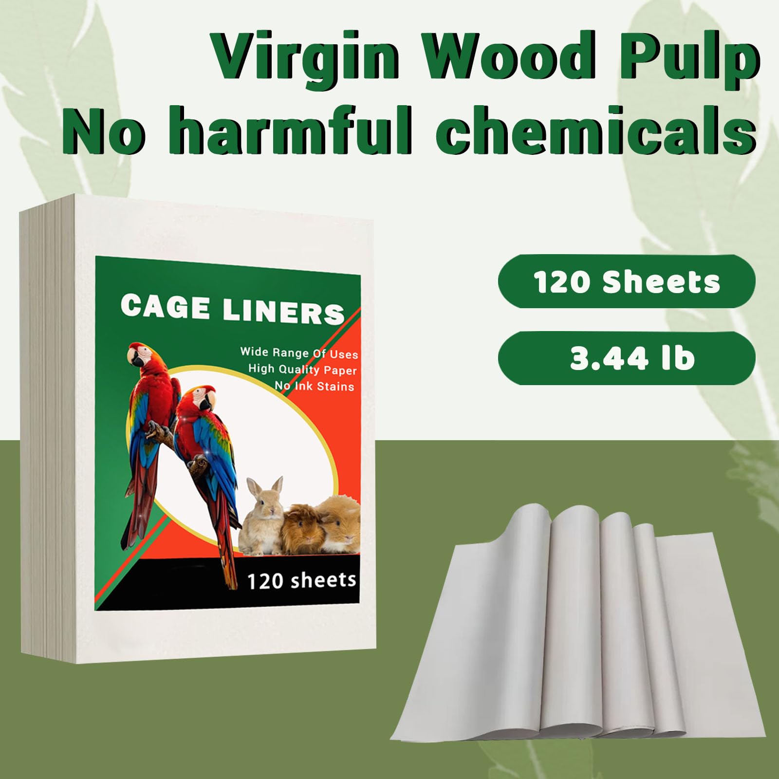 ZIQON disposable liners fit various bird cages for stress-free cleaning.