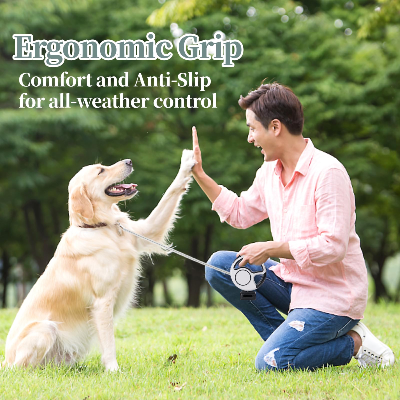 Zividodo 10 ft heavy-duty leash supporting dogs up to 90 lbs