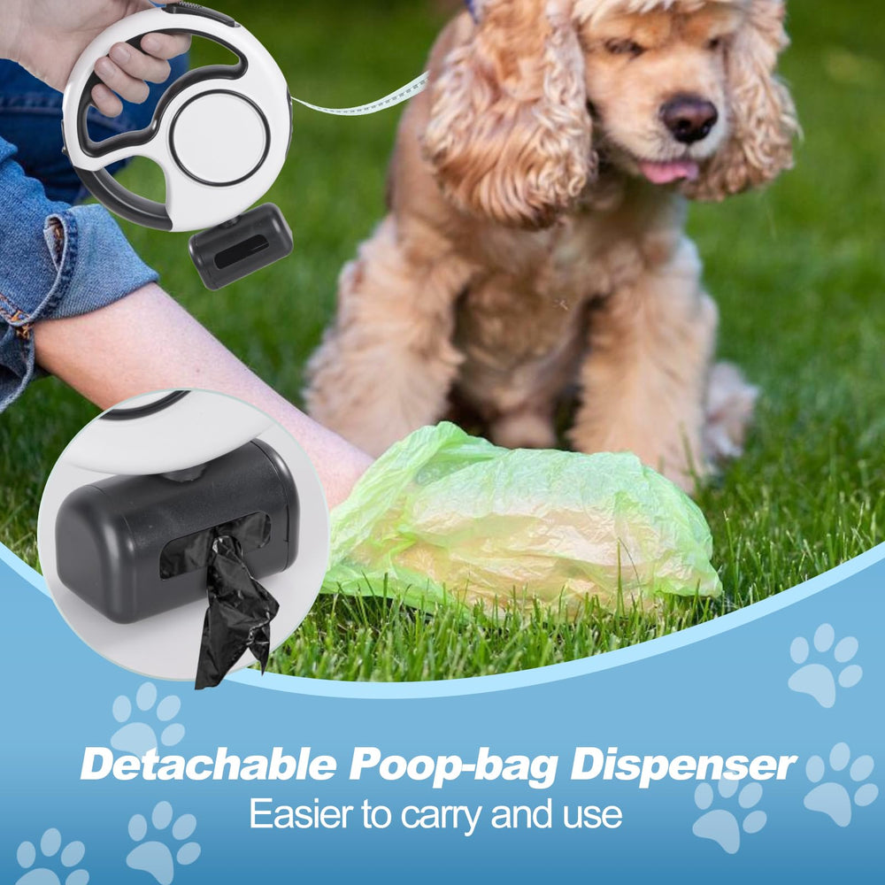 Zividodo USB-rechargeable LED dog leash with Type-C charging