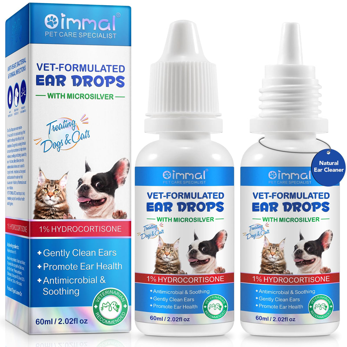 ZIXAOK ear drops bottle application for easy pet ear care
