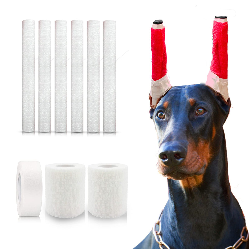 Ziyue Doberman Ear Posting Kit packaging guides setup