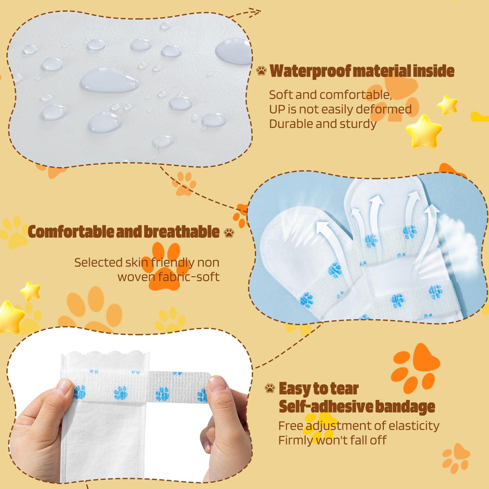 Ziyue dog paw protectors blue close-up reveals soft protective fabric