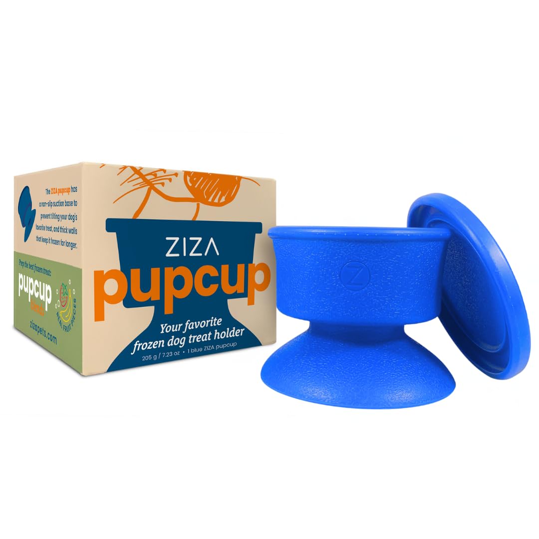 ZIZA Pets PUPCUP frozen toy with suction base for mess-free licking entertainment