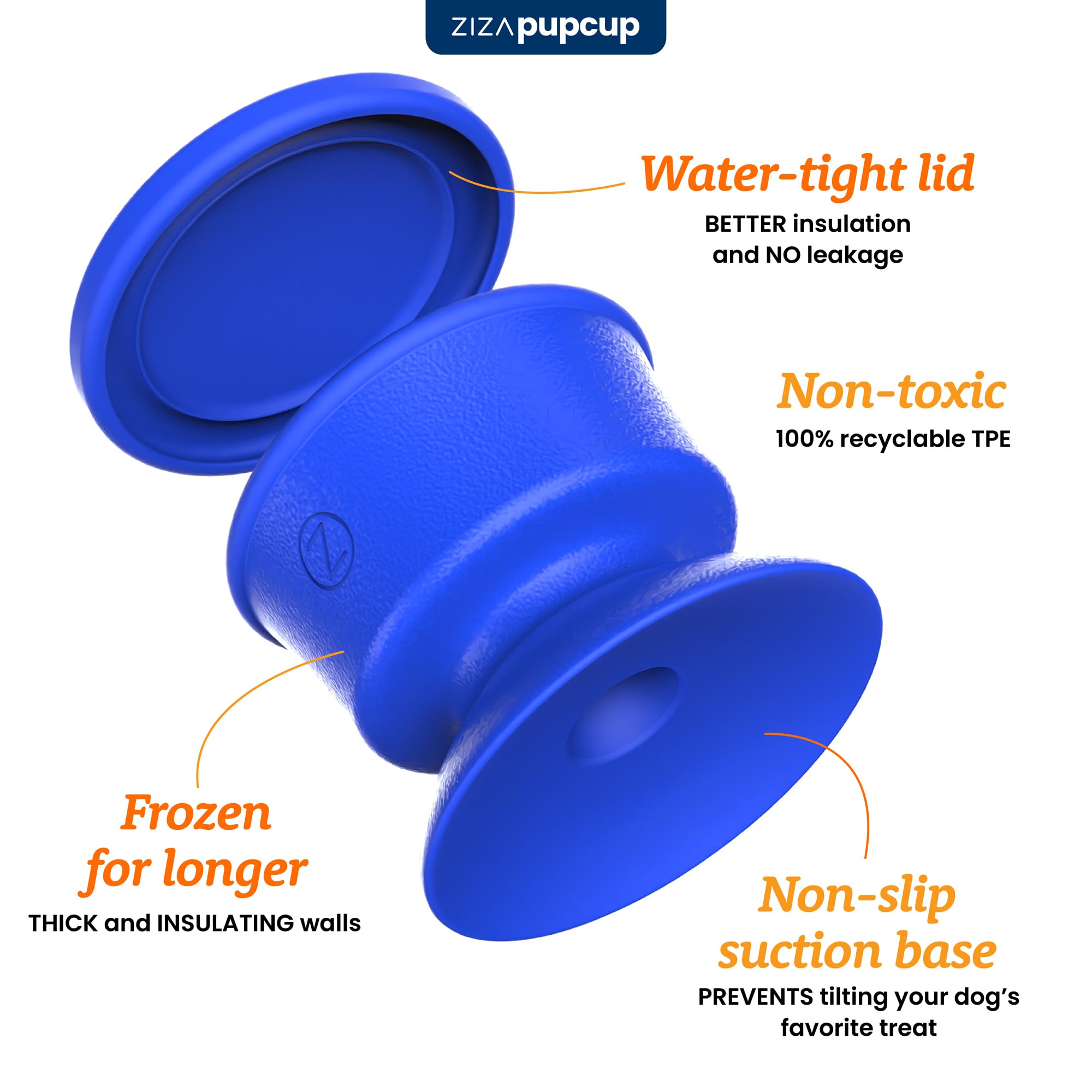 ZIZA Pets PUPCUP demonstrates persistent licking action to occupy dogs