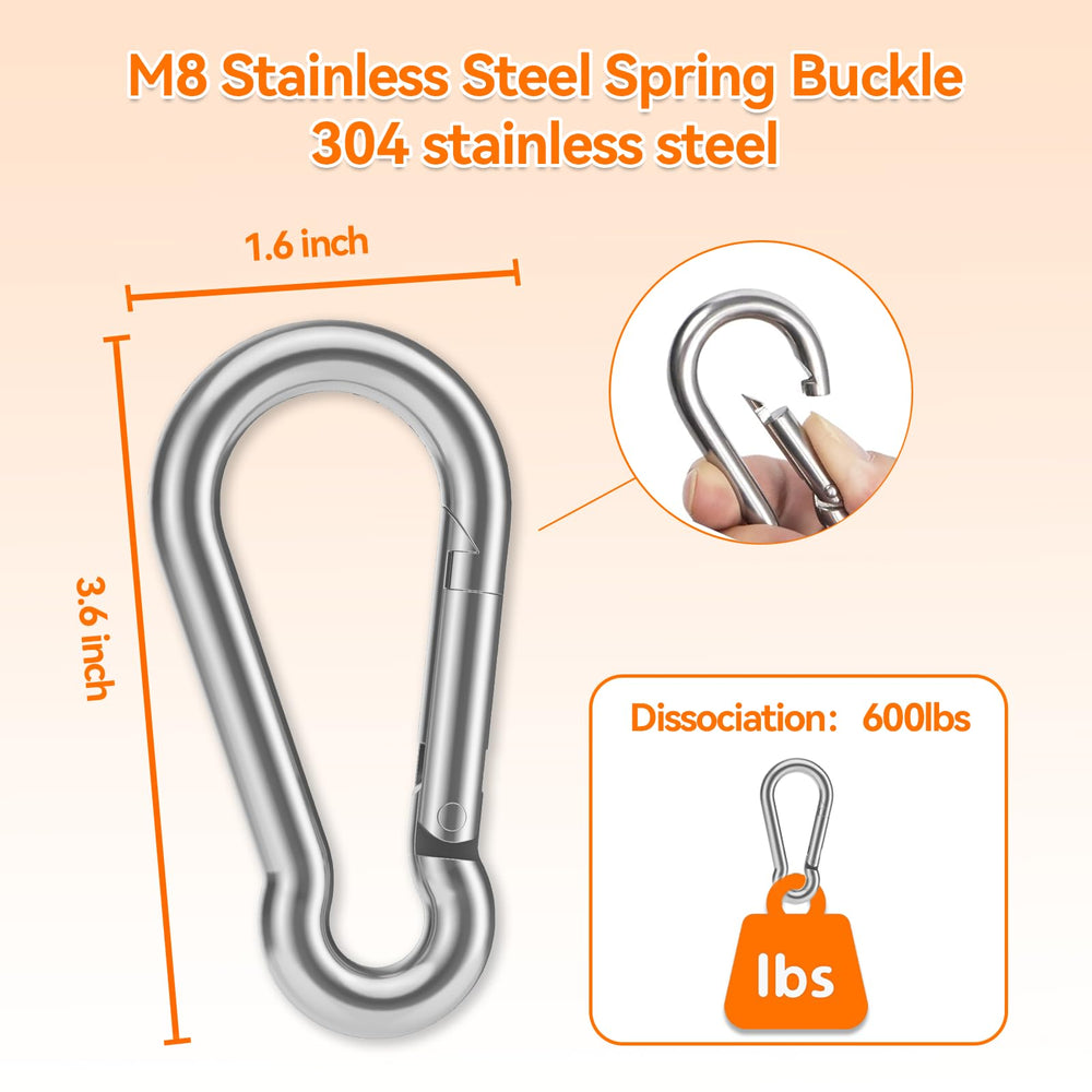 Zizouoe four-stake package includes flat ropes for setup