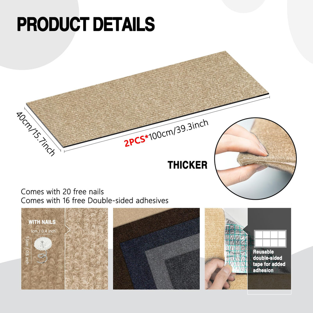 ZLAFM scratch mat with self-adhesive back for easy placement.