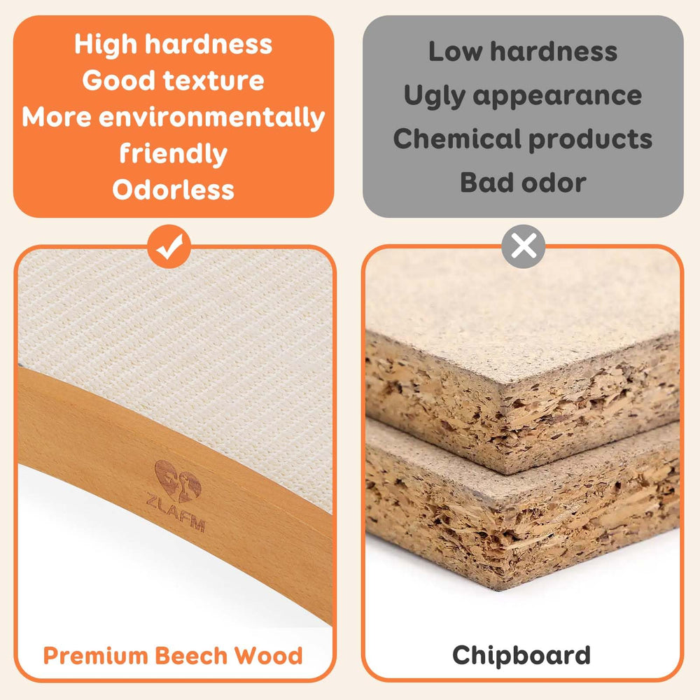ZLAFM Furniture-friendly design helps redirect scratching away from sofas and doors.