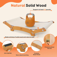 ZLAFM Solid Wood Frame highlights sturdy construction for daily indoor use.