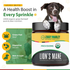 ZMA PETS USDA Organic label signals high-organic quality.