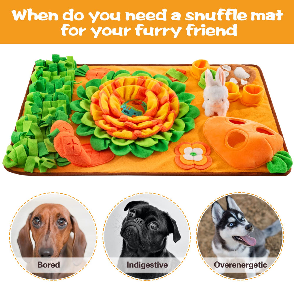 ZMUBB snuffle mat folds into a storage bag for easy transport