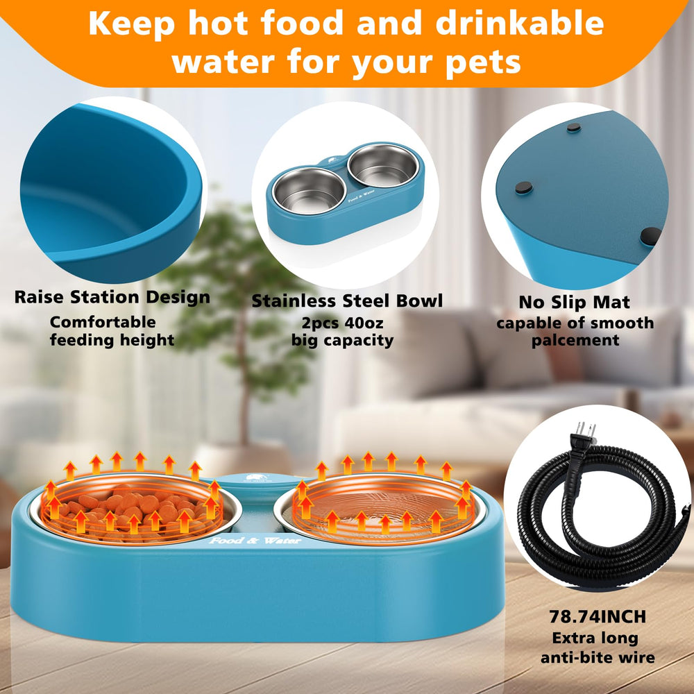 ZNOFAN outdoor heated pet bowl sealed electronics emphasizes safety certification.