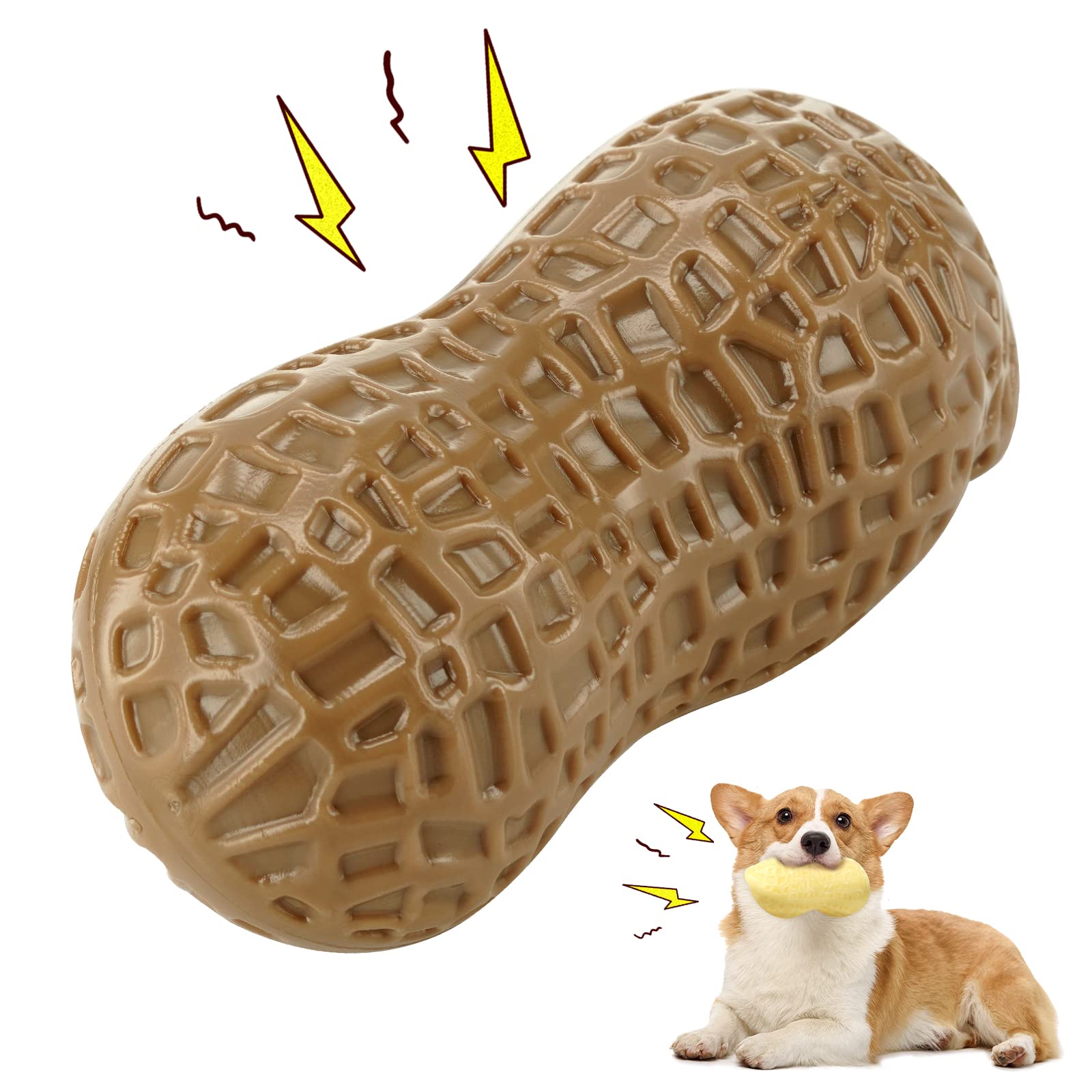 ZNOKA fetch-and-chew toy encourages interactive owner-pup play.