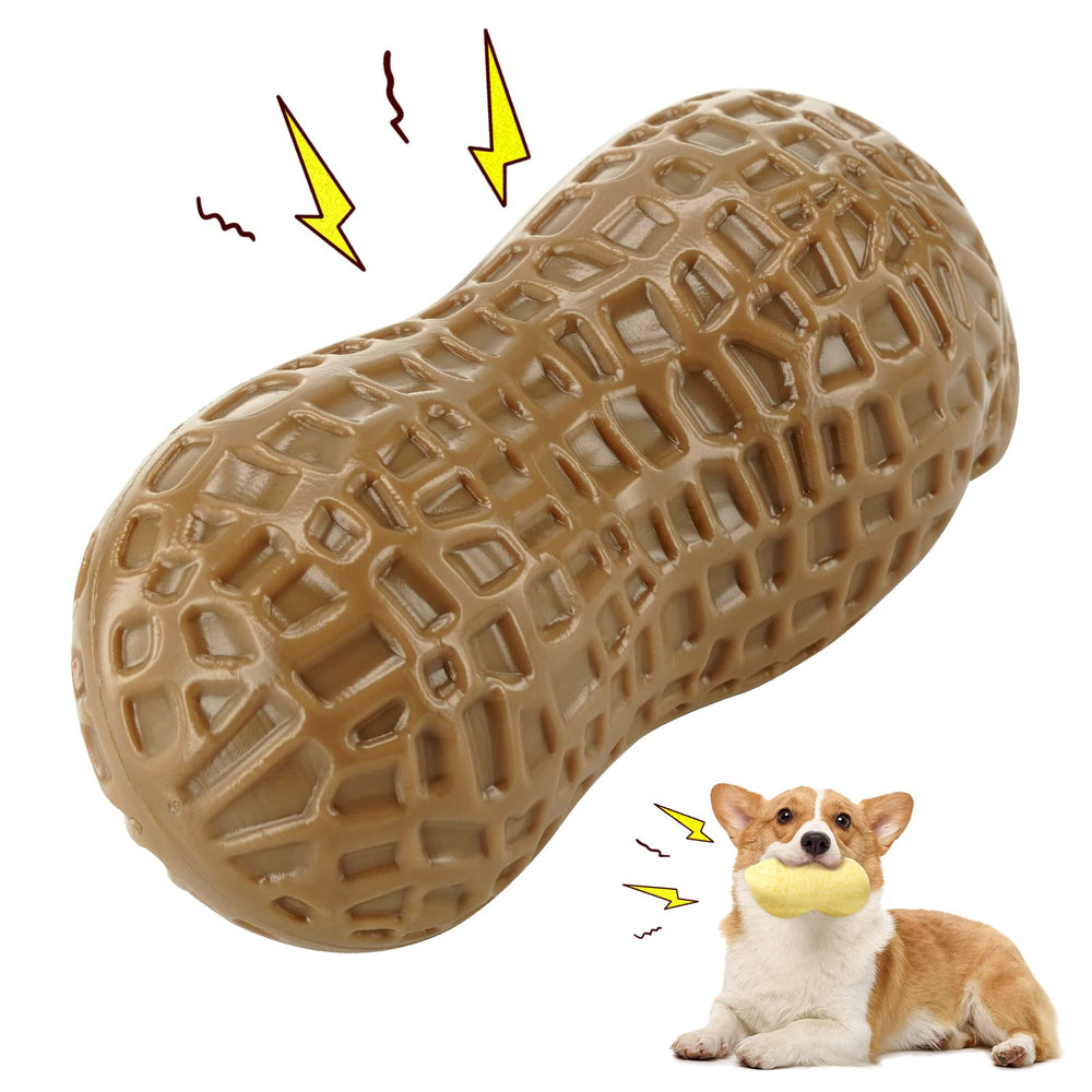ZNOKA fetch-and-chew toy encourages interactive owner-pup play.