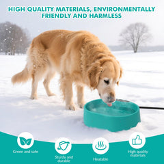 ZOCHIXEL 35W heater inside provides reliable warmth for pet water