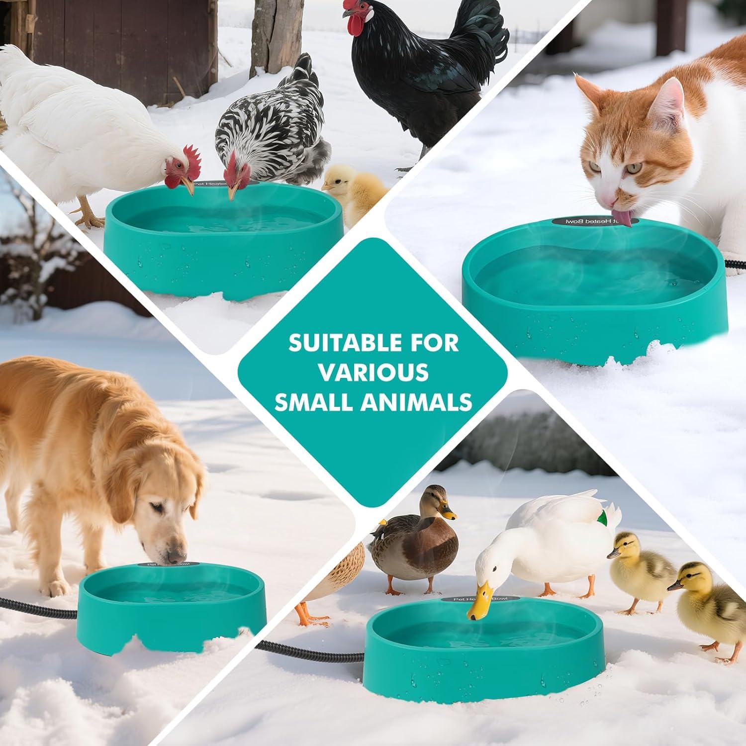 ZOCHIXEL durable outdoor bowl usable in winter and summer