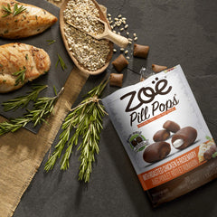 Zoë Pill Pops grilled beef with ginger scent aids pleasant pill time.
