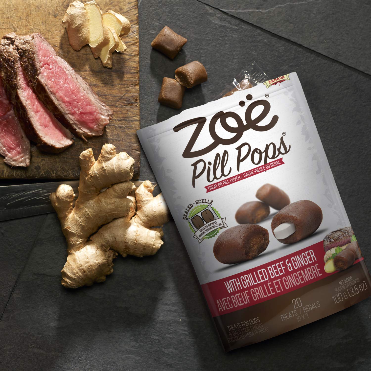 Zoë Pill Pops peanut butter with honey flavor makes pill administration feel rewarding.
