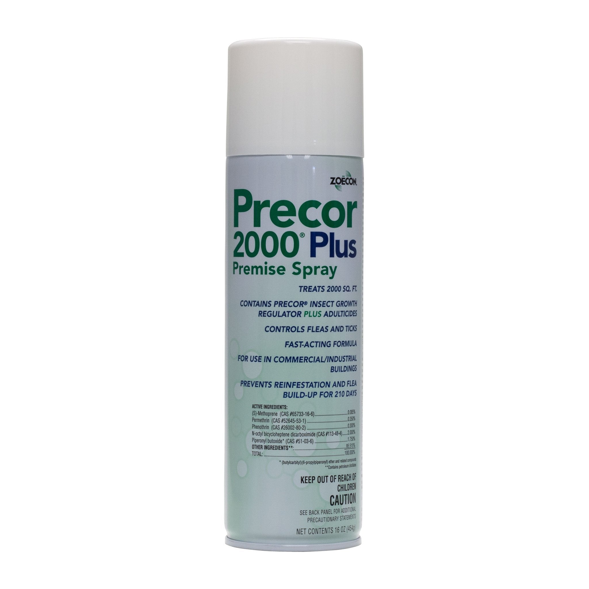 ZOECON Precor 2000 Plus Premise Spray can for indoor flea control in homes.