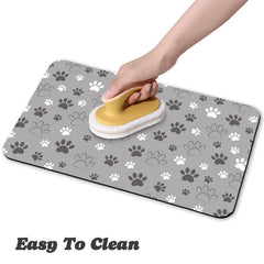 Zoeeya dog food mat easy-clean surface for quick daily maintenance.