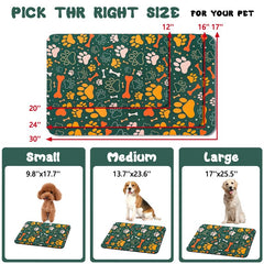 Zoeeya Dog Food Mat non-slip backing stays in place during feeding