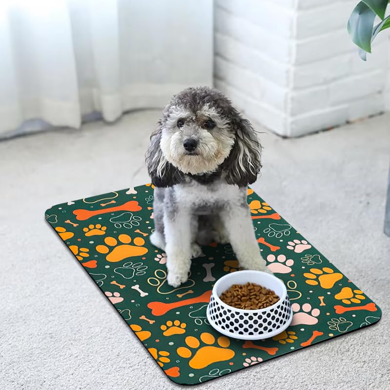 Zoeeya Dog Food Mat variety of designs to match home decor
