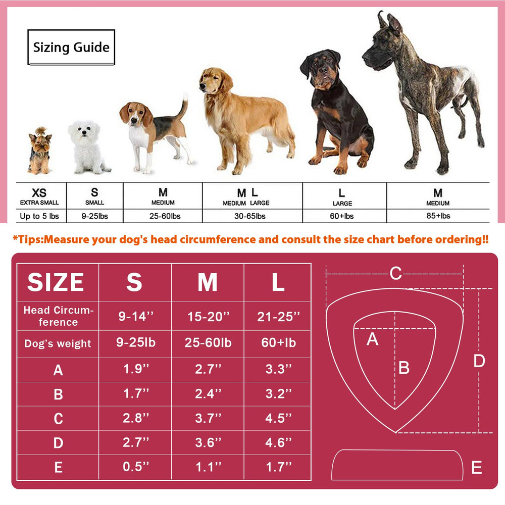 ZOHAN dog ear muffs available in three colors and sizes.