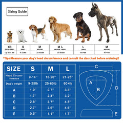 ZOHAN dog ear muffs durable-abs-shell shield against storms, vacuums, fireworks.