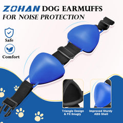ZOHAN dog ear muffs fast snap lock showcased for quick secure fit