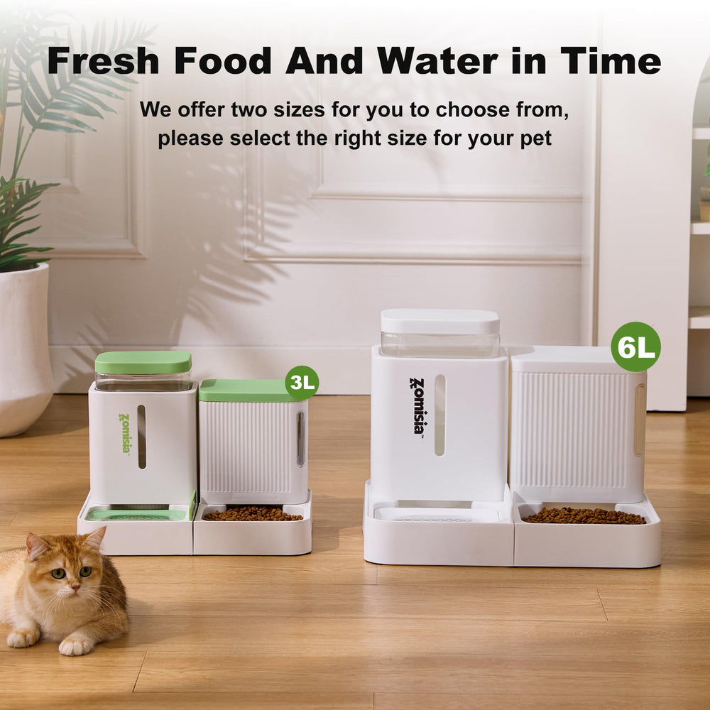 ZOMISIA Gravity Cat Feeder easy-clean design simplifies hand washing after meals