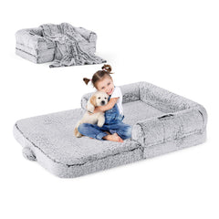 ZOMISIA 2-in-1 foldable bed with handles demonstrates easy transport and storage.