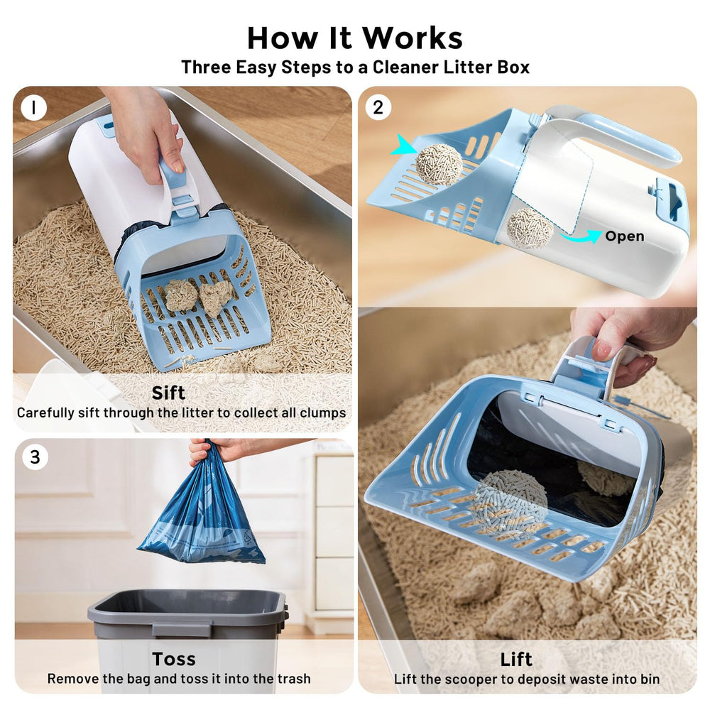 ZOMISIA built-in bag dispenser allows fast bag reloads