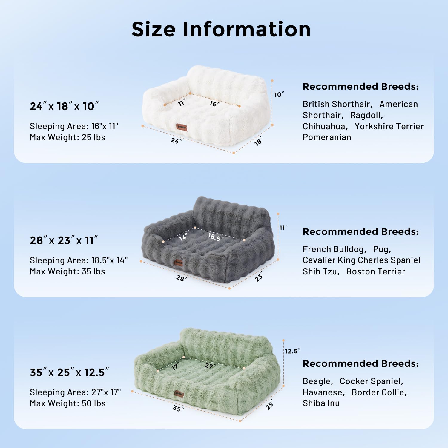 ZOMISIA cat couch bed side view grey demonstrates snug cocoon-like comfort