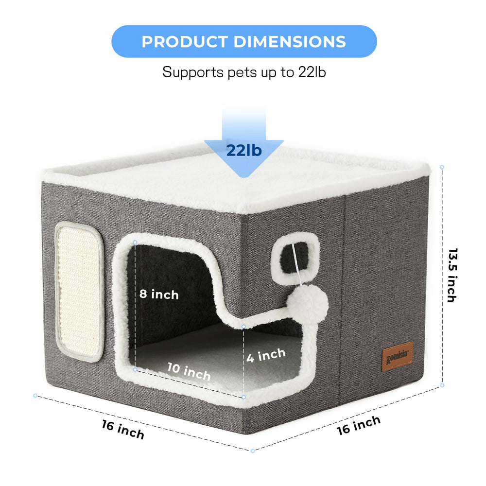 ZOMISIA cat bed top platform offering spacious lounging space