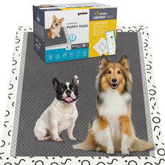 ZOMISIA charcoal puppy pee pad XL 28x34 pack front view for potty training.
