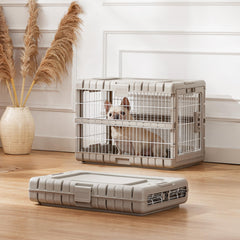 ZOMISIA collapsible crate 28-inch foldable for compact storage and easy setup.