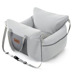 ZOMISIA dog car seat front view with memory foam for comfy rides