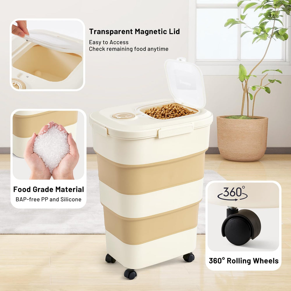 ZOMISIA dog food container date tracker helps monitor freshness